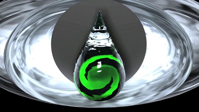 green-oil-drop
